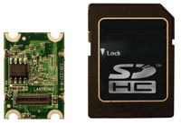 xPico – Smaller than a standard SD card Actual size: 24mm X 16.5mm (Bottom view of xPico)