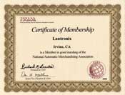 NAMA Certificate of Membership awarded to Lantronix