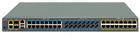 Lantronix SLC 9000 advanced console manager model SLC9016-16U-16E with 16 RJ45 serial, 16 USB serial, and 16 Ethernet console ports for secure remote data center management.