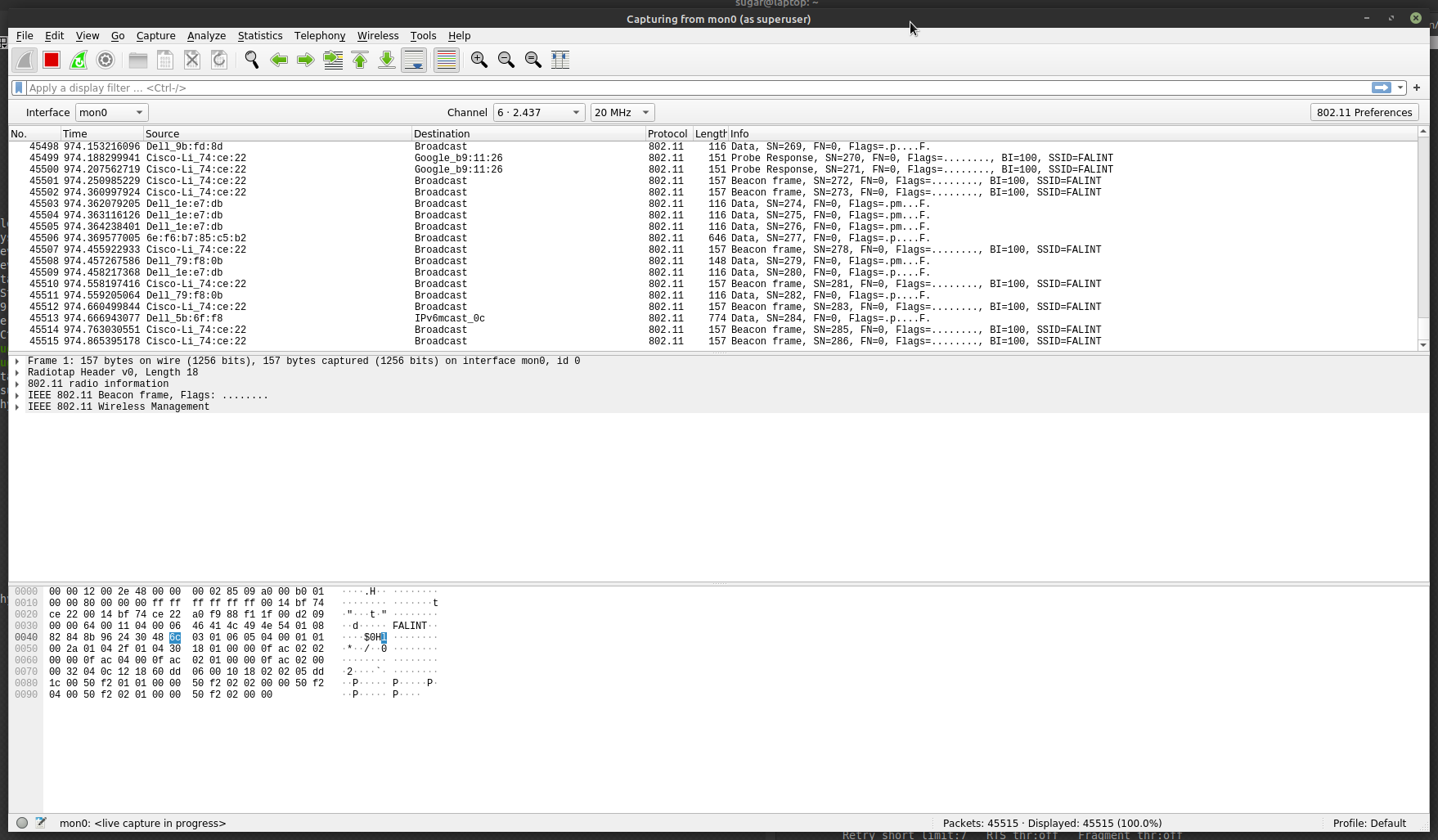 PACKET-SNIFFER Calculation tool