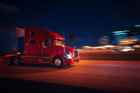 Semi Truck with in-vehicle telematics made possible by the xPico 200 embedded IoT gateways
