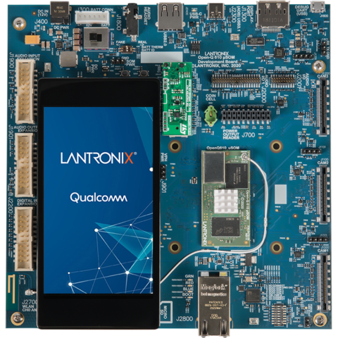intrinsyc lantronix open q-610 micro som devkit front
